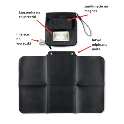 Skip Hop Przewijak Podróżny Organizer Clean Slate Black