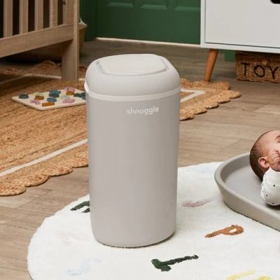 Shnuggle Kosz na Pieluchy Eco-Touch Taupe