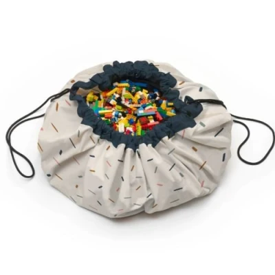 Play&Go NOOMAD Worek na Zabawki i Mata do Zabawy 2w1 Confetti
