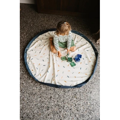 Play&Go NOOMAD Worek na Zabawki i Mata do Zabawy 2w1 Confetti