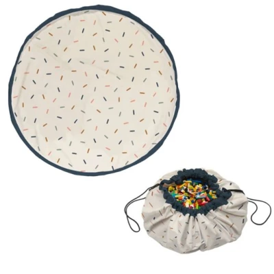 Play&Go NOOMAD Worek na Zabawki i Mata do Zabawy 2w1 Confetti