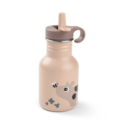 Done by Deer Butelka Stalowa z Ustnikiem 350ml Tiny Farm Powder