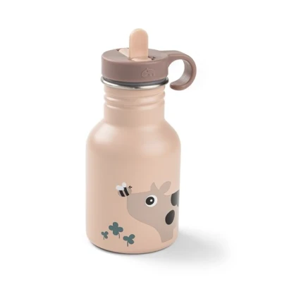 Done by Deer Butelka Stalowa z Ustnikiem 350ml Tiny Farm Powder