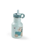 Done by Deer Butelka Stalowa z Ustnikiem 350ml Tiny Farm Blue
