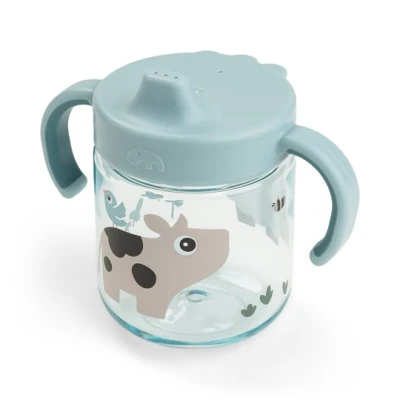 Done by Deer Kubek Niekapek z Uchwytami 260ml Tiny Farm Blue