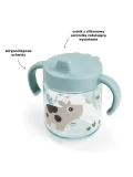 Done by Deer Kubek Niekapek z Uchwytami 260ml Tiny Farm Blue