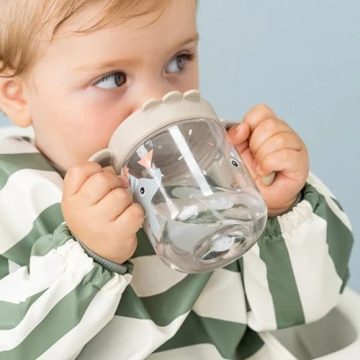 Done by Deer Kubek Niekapek z Uchwytami 260ml Playground Green