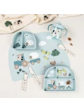 Done by Deer Kubek Niekapek z Uchwytami 260ml Tiny Farm Blue