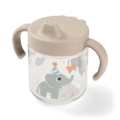 Done by Deer Kubek Niekapek z Uchwytami 260ml Celebration Sand