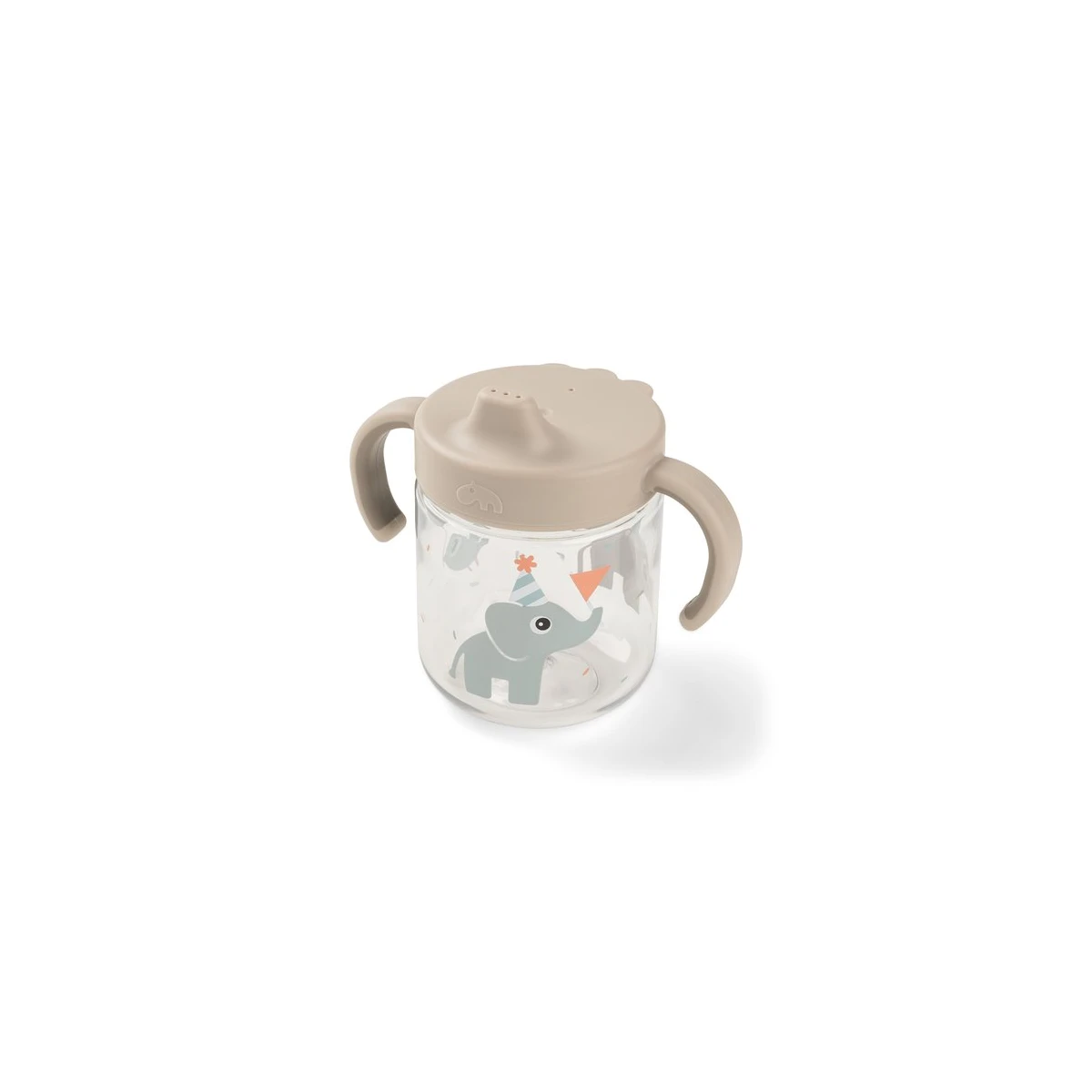 Done by Deer Kubek Niekapek z Uchwytami 260ml Celebration Sand