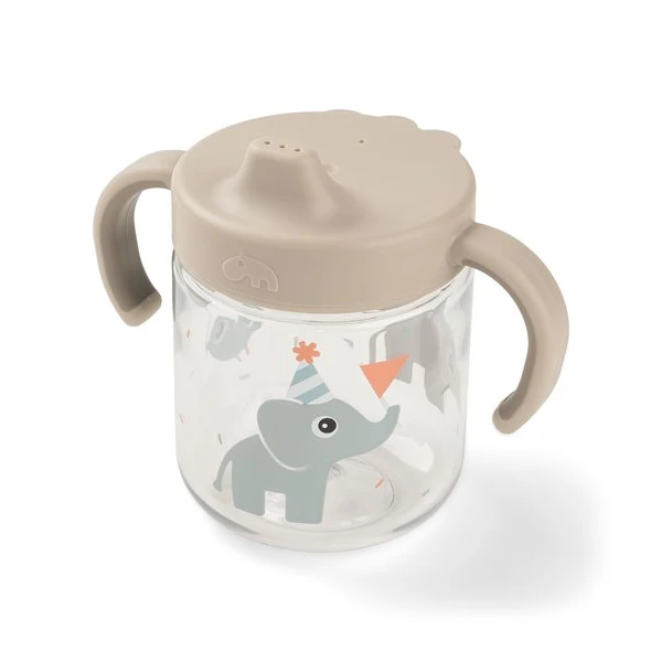 Done by Deer Kubek Niekapek z Uchwytami 260ml Celebration Sand