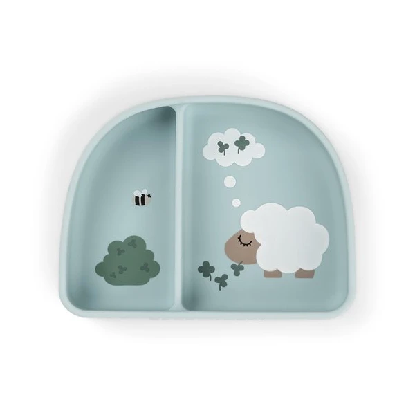 Done by Deer Talerzyk na Przekąski z Przyssawką Tiny Farm Blue