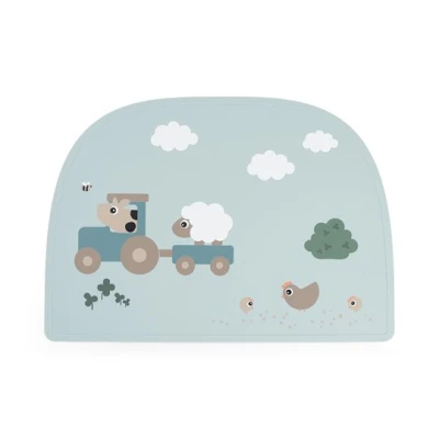 Done by Deer Silikonowa Podkładka na Stół Tiny Farm Blue