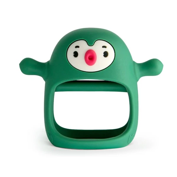 Smily Mia Gryzak Silikonowy Never Drop Pingwin Buddy Pine Green
