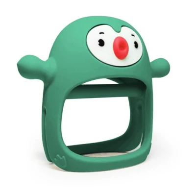 Smily Mia Gryzak Silikonowy Never Drop Pingwin Buddy Pine Green