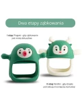 Smily Mia Gryzak Silikonowy Never Drop Pingwin Buddy Pine Green