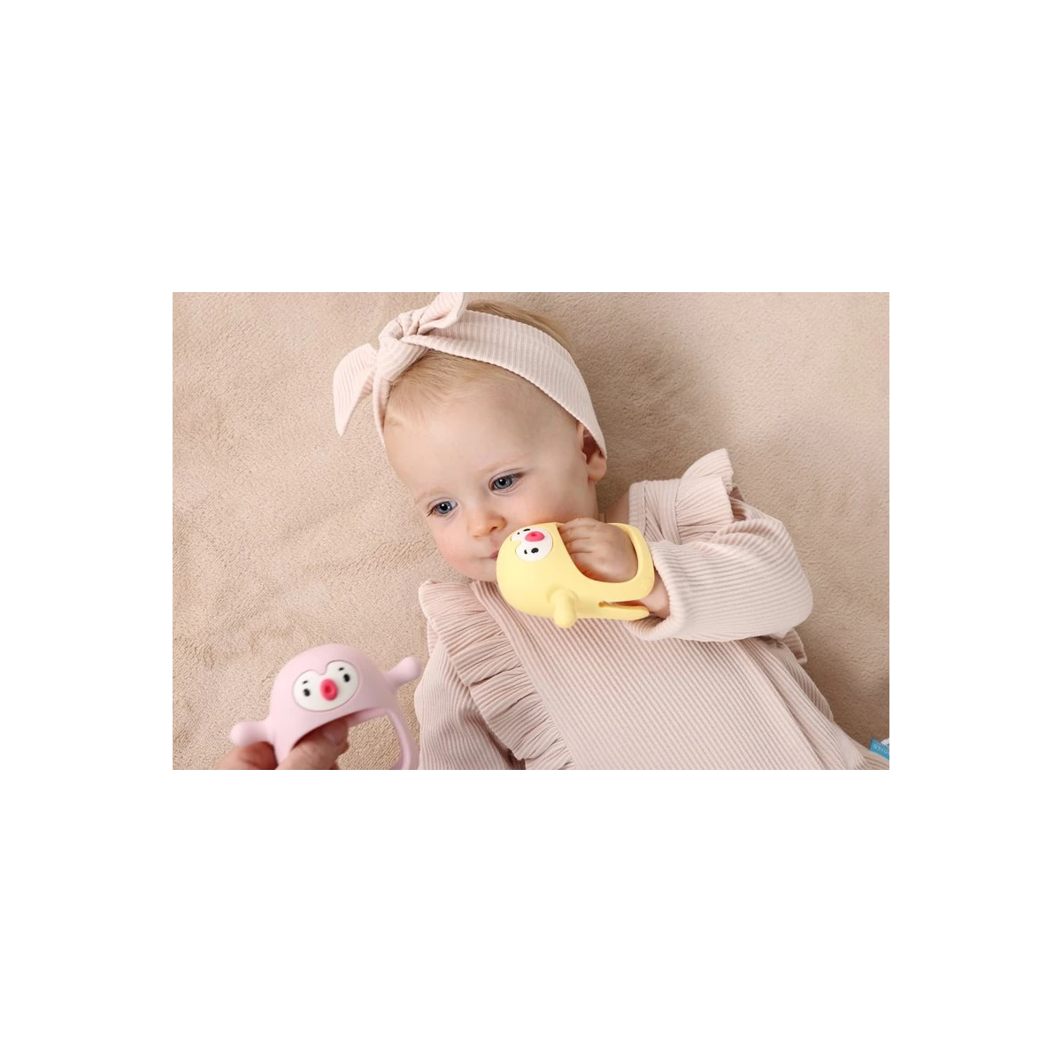 Smily Mia Gryzak Silikonowy Never Drop Pingwin Buddy Yellow