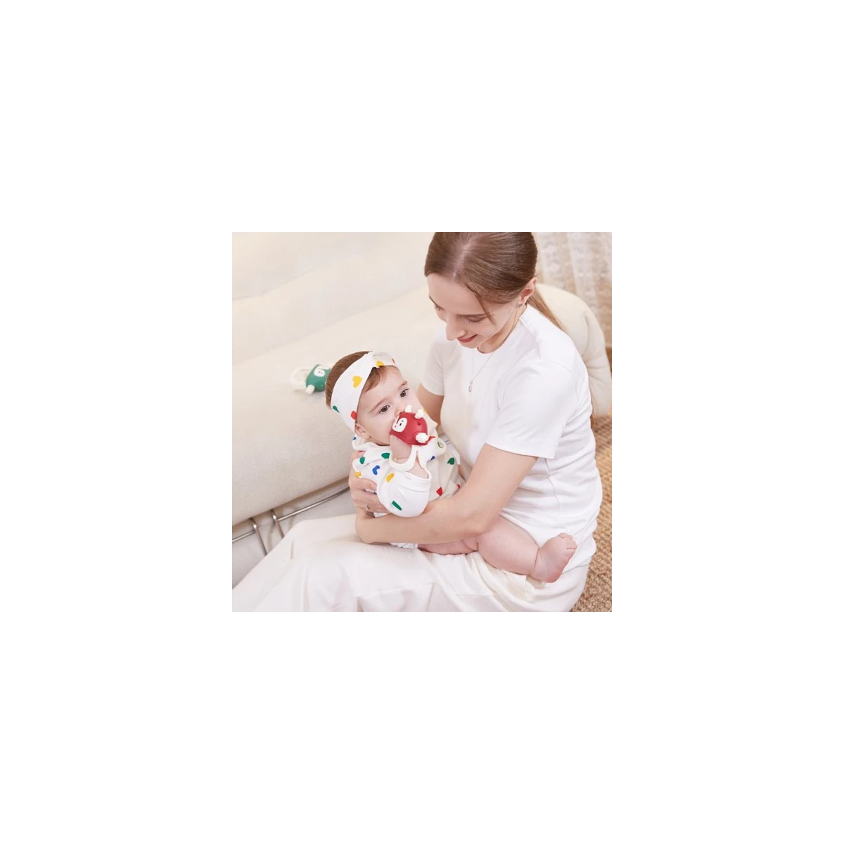 Smily Mia Gryzak dla Niemowlaka Renifer Chimney Red