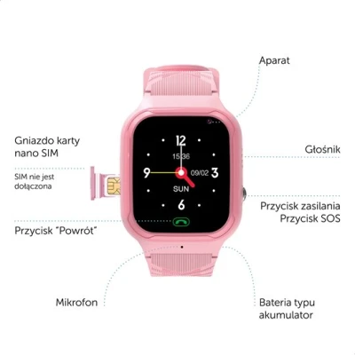 Zazu Fun Smartwatch dla Dzieci Różowy