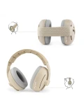 Zazu Fun Słuchawki Wygłuszające 2w1 dla Dzieci i Niemowląt Beige