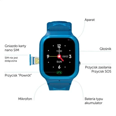 Zazu Fun Smartwatch dla Dzieci Niebieski