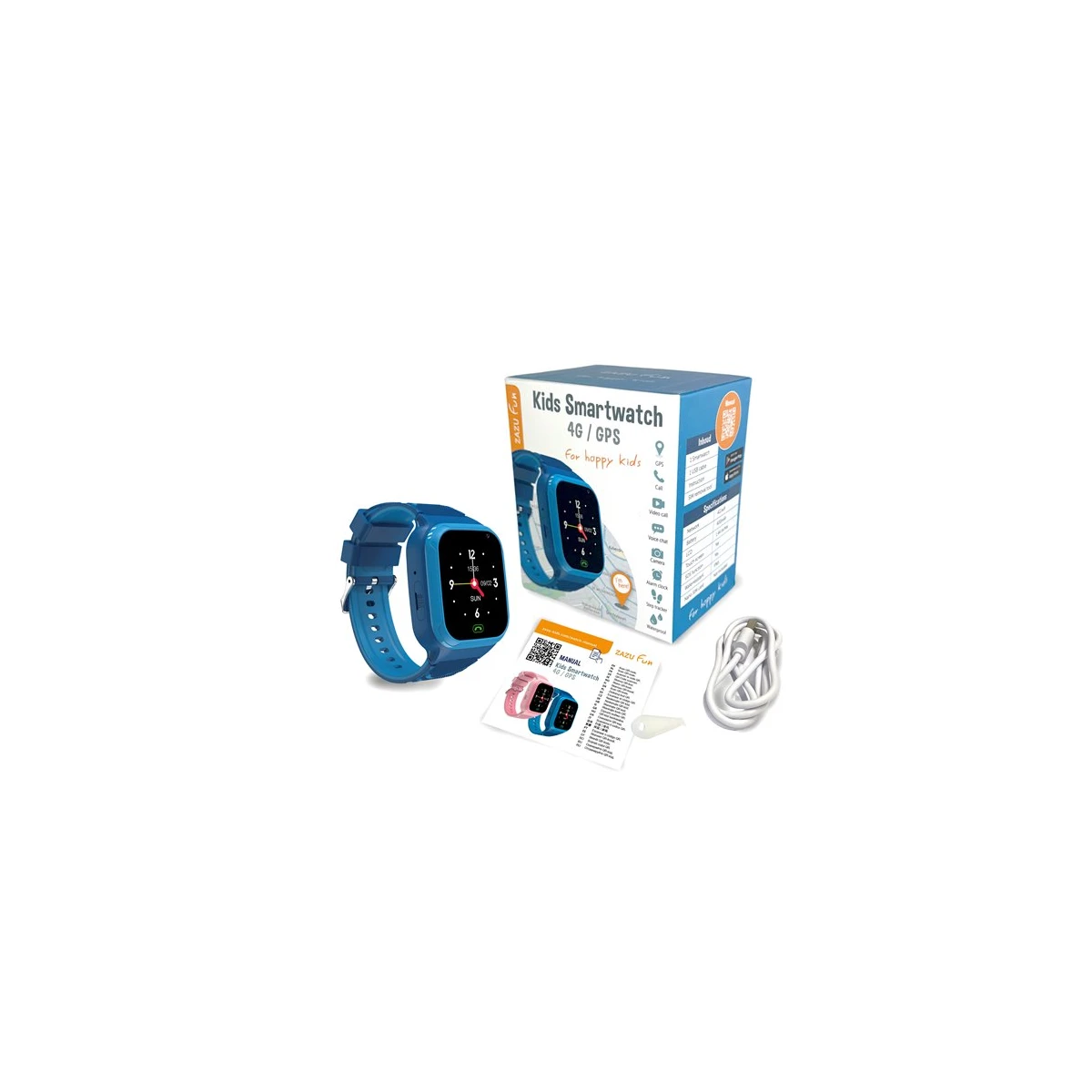 Zazu Fun Smartwatch dla Dzieci Niebieski