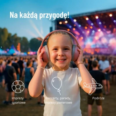 Zazu Fun Słuchawki Wygłuszające dla Dzieci i Niemowląt Sage