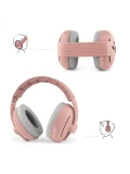 Zazu Fun Słuchawki Wygłuszające 2w1 dla Dzieci i Niemowląt Pink
