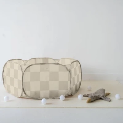 3 Sprouts Basen Piłeczkowy Checkerboard Beige