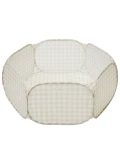 3 Sprouts Basen Piłeczkowy Gingham Beige