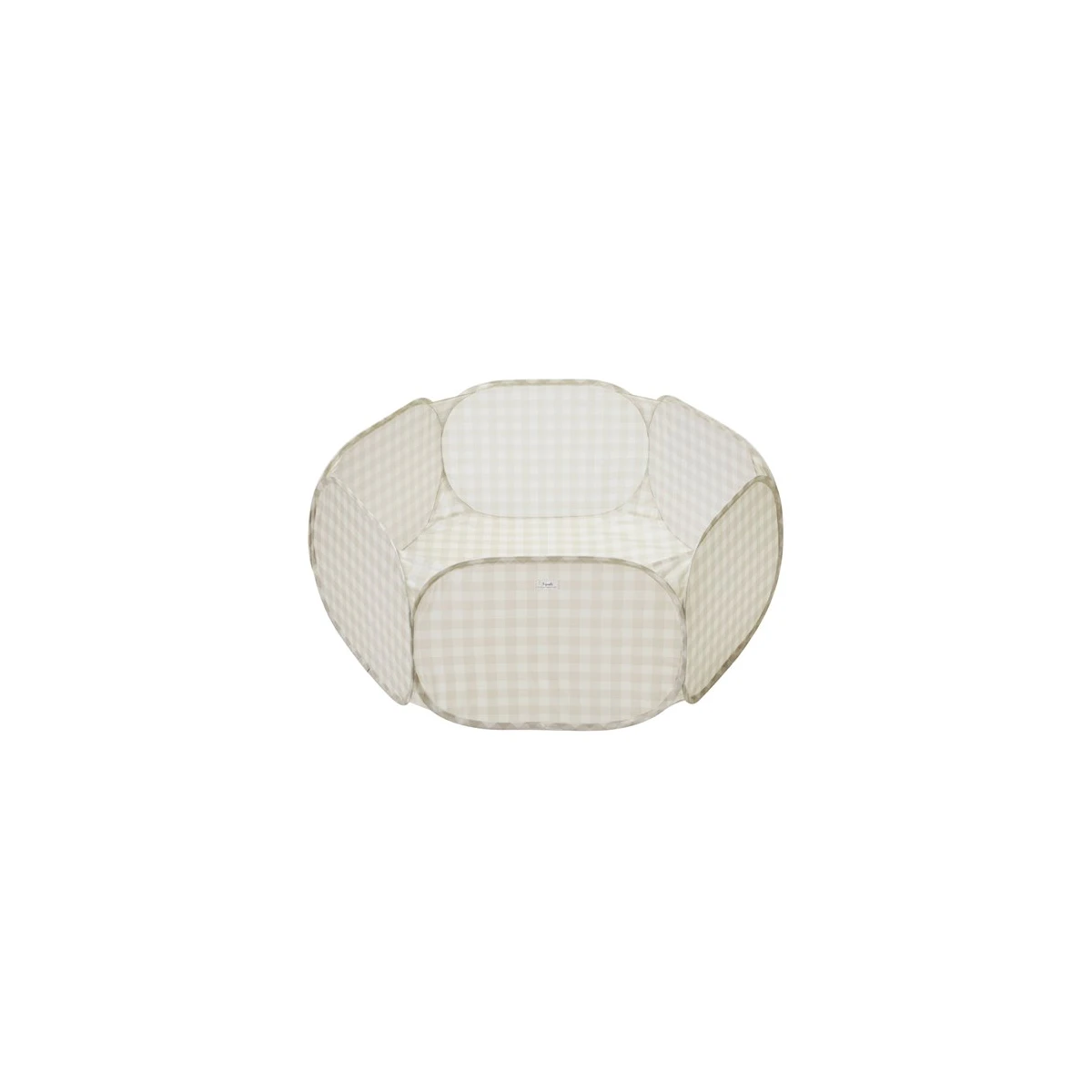 3 Sprouts Basen Piłeczkowy Gingham Beige