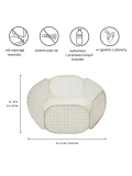 3 Sprouts Basen Piłeczkowy Gingham Beige