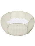 3 Sprouts Basen Piłeczkowy Gingham Beige