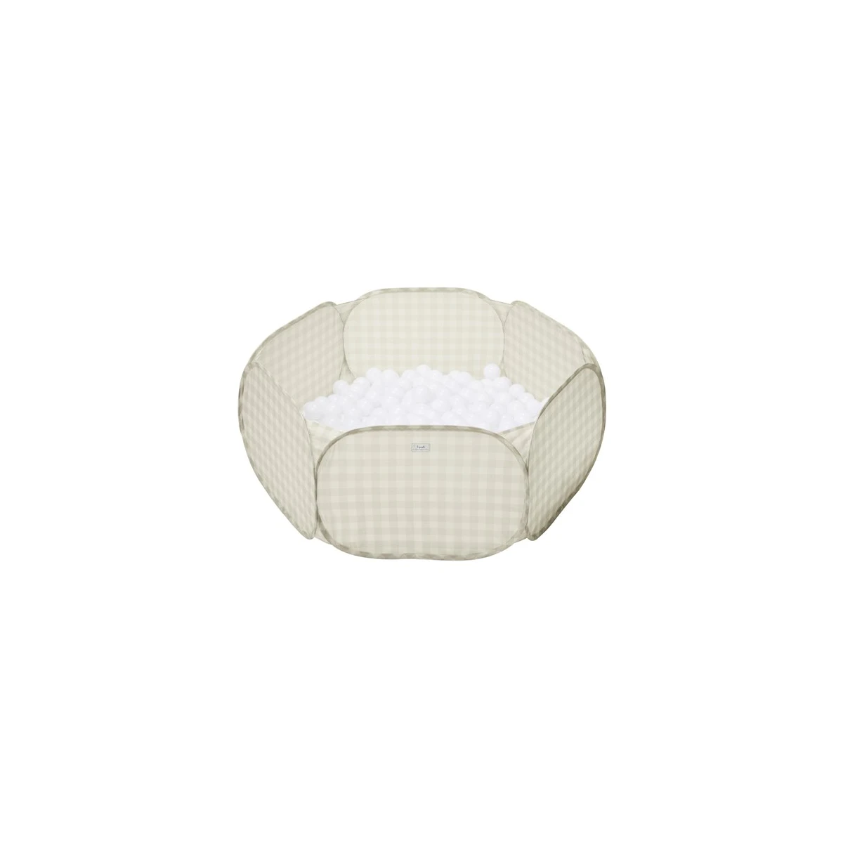 3 Sprouts Basen Piłeczkowy Gingham Beige