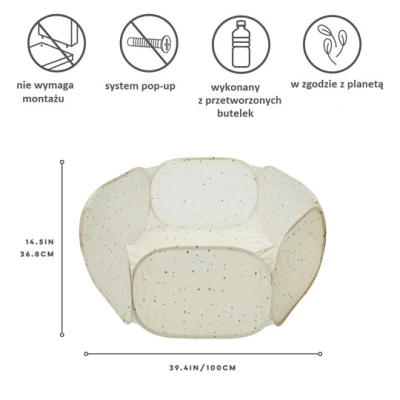 3 Sprouts Basen Piłeczkowy Terrazzo Beige
