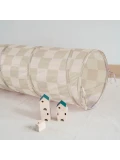 3 Sprouts Tunel do Zabawy Checkerboard Beige