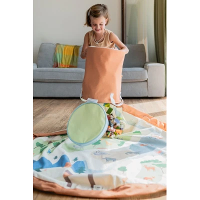 Play&Go SOO Kosz na Zabawki i Mata do Zabawy 2w1 Zoo
