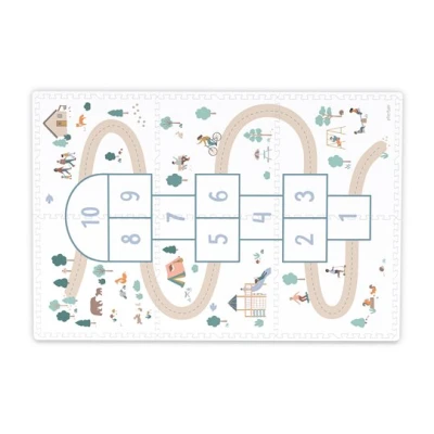 Play&Go TILOO Dwustronna Mata Piankowa 3w1 Hopscotch 120x180cm