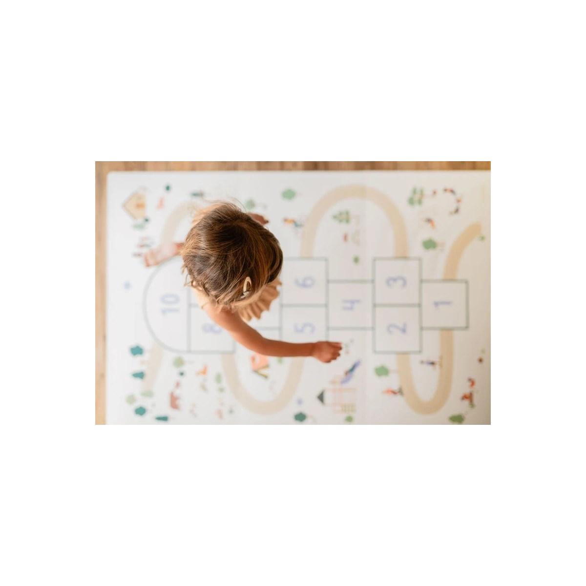 Play&Go TILOO Dwustronna Mata Piankowa 3w1 Hopscotch 120x180cm