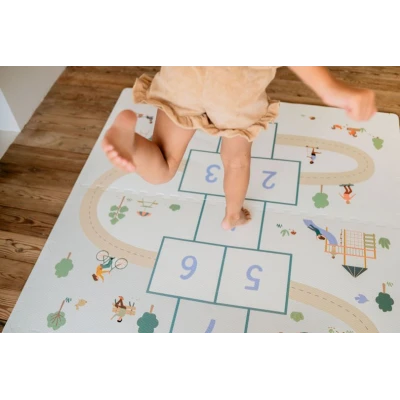 Play&Go TILOO Dwustronna Mata Piankowa 3w1 Hopscotch 120x180cm