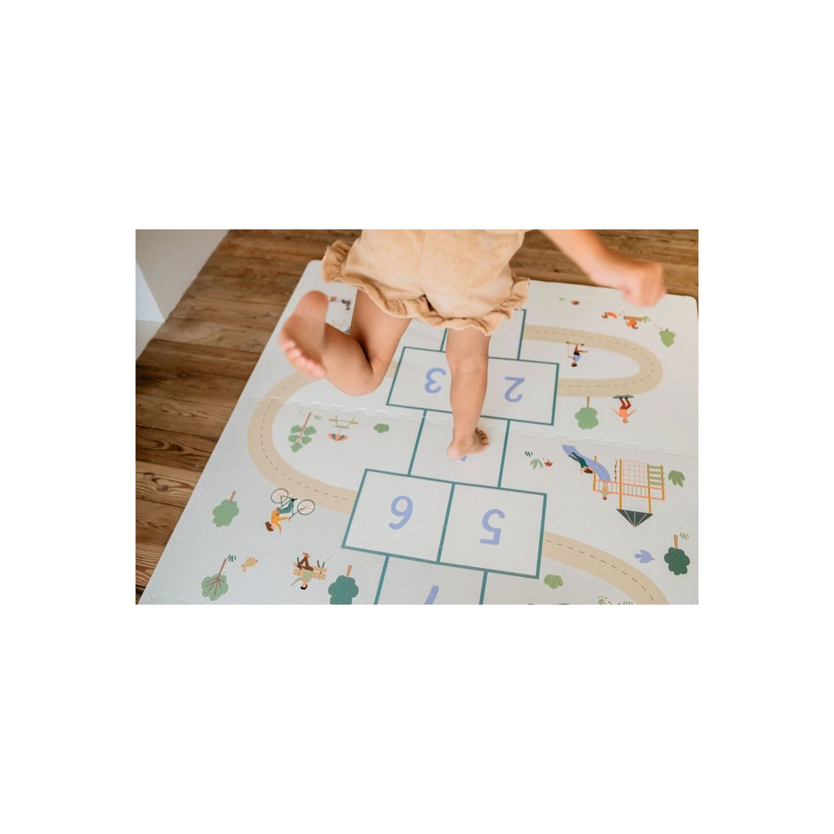 Play&Go TILOO Dwustronna Mata Piankowa 3w1 Hopscotch 120x180cm