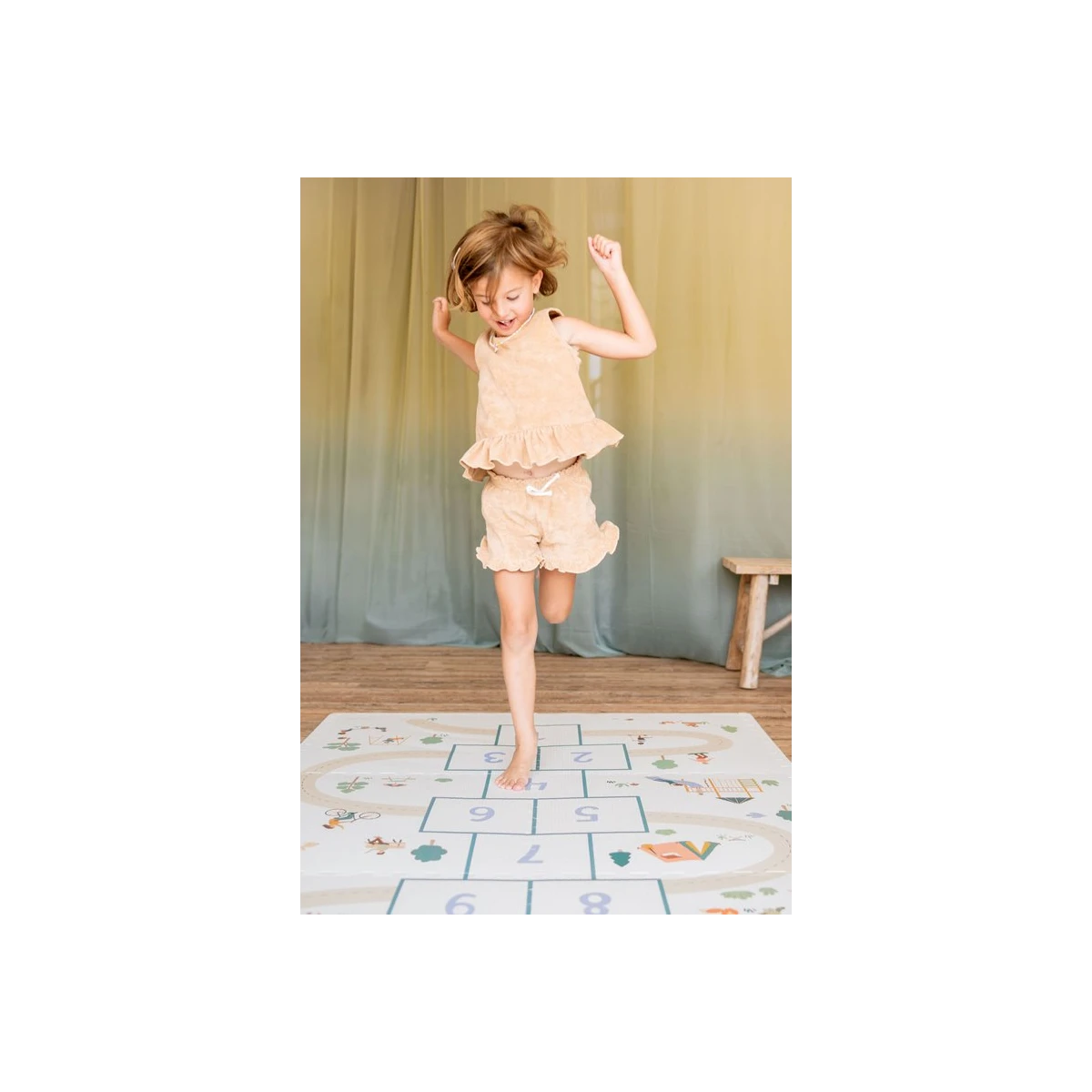 Play&Go TILOO Dwustronna Mata Piankowa 3w1 Hopscotch 120x180cm