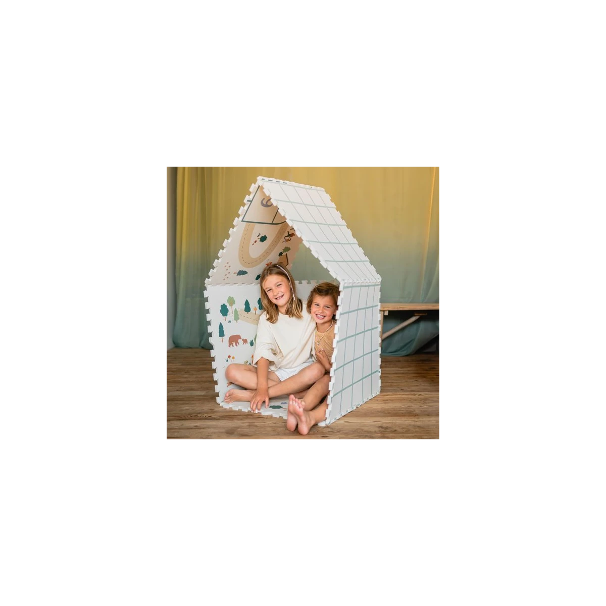 Play&Go TILOO Dwustronna Mata Piankowa 3w1 Hopscotch 120x180cm