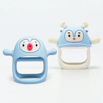 Smily Mia Gryzaki dla Niemowląt Pingwin i Renifer Light Blue