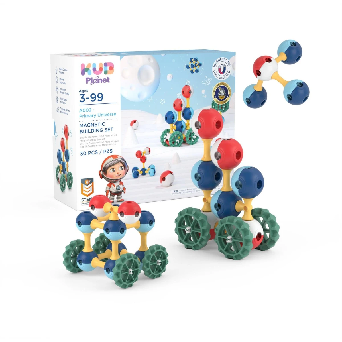 KUB Planet magnetyczne klocki konstrukcyjne 3D 30