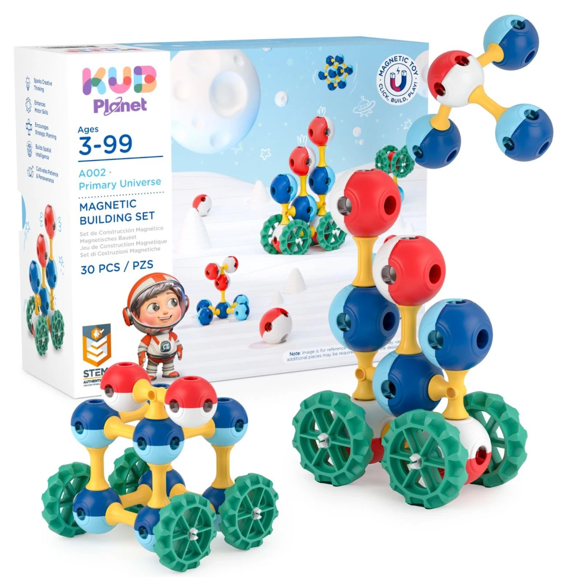 KUB Planet magnetyczne klocki konstrukcyjne 3D 30