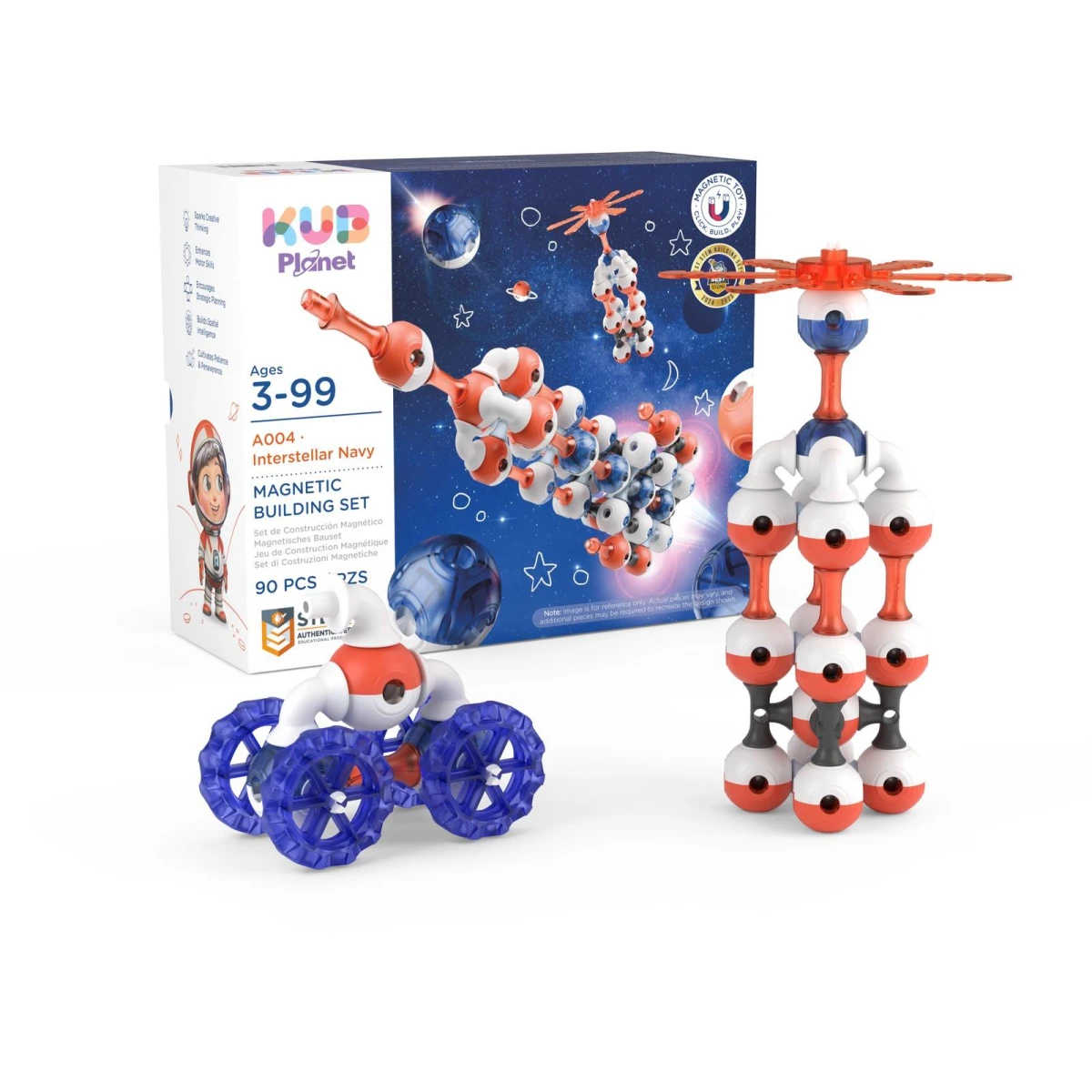 KUB Planet magnetyczne klocki konstrukcyjne 3D 90