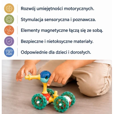 KUB Planet magnetyczne klocki konstrukcyjne 3D 30