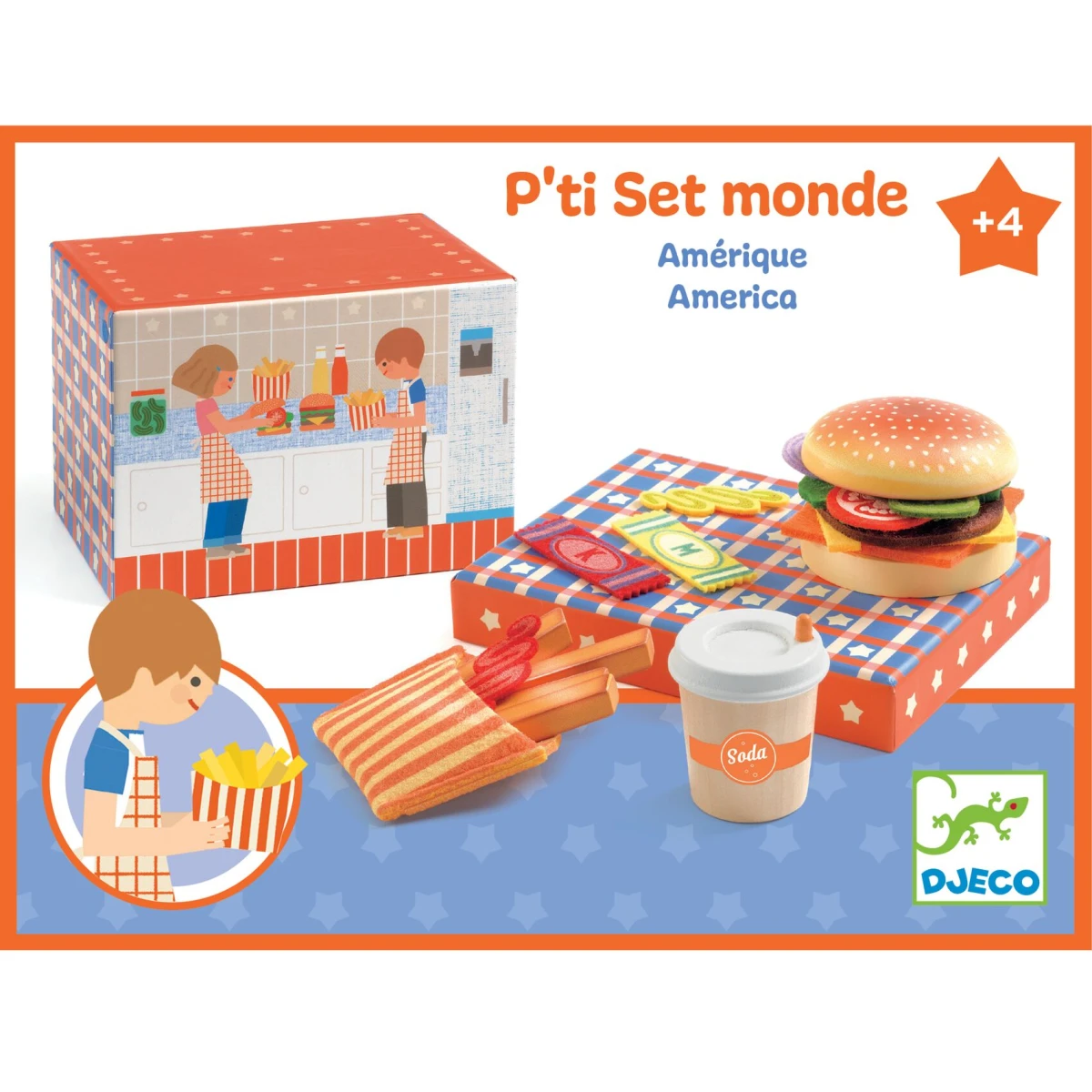DJECO Odgrywanie ról FAST FOOD