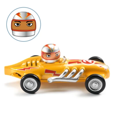 DJECO Autko CRAZY MOTORS YELLOW SUPER SPEED